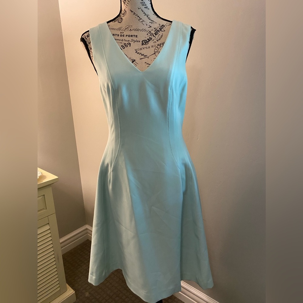Aqua Sleeveless Dress - 8